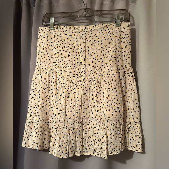 Chic Cream and Black Polka Dot Skirt - Picture 1 of 2